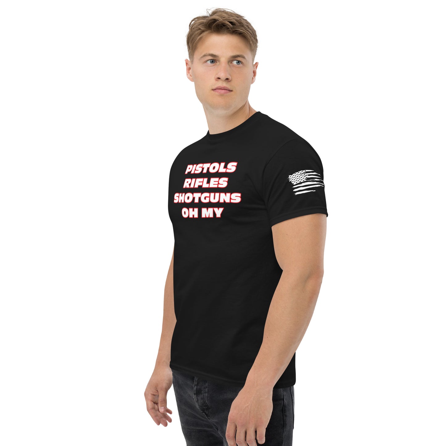 Pistols Rifles Shotguns oh my!!  Show Your Love of Shooting Sport With This BOD Unisex T-Shirt