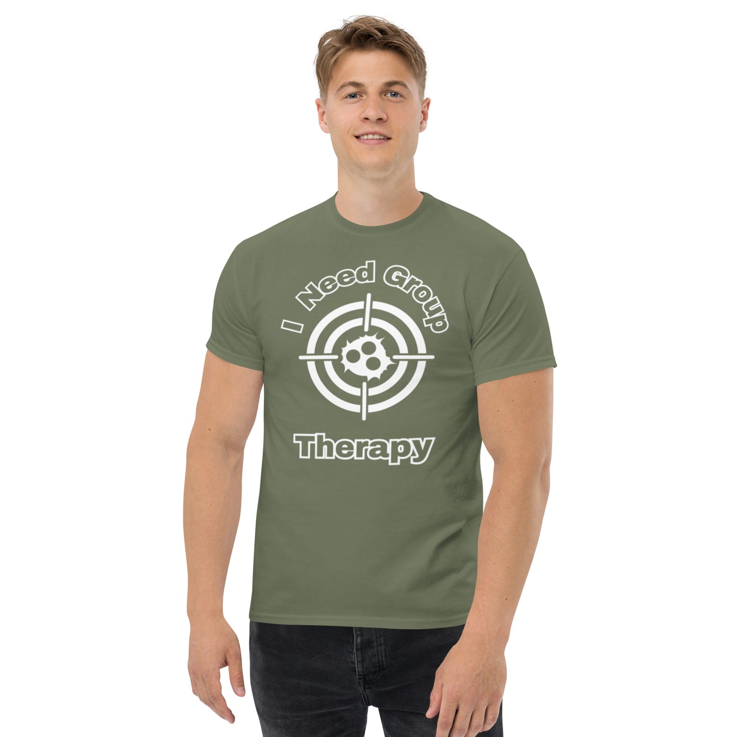 Men's classic tee " I Need Group Therapy "Show your Love of Range Time
