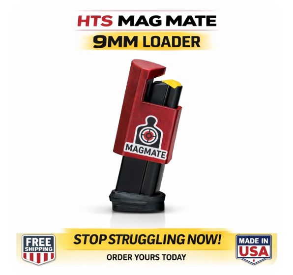 HTS MagMate™ – 9mm Magazine Loader (Made in the USA )